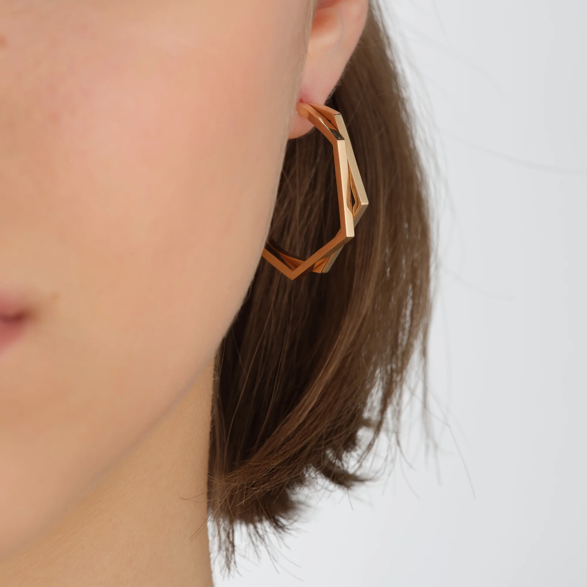 Antifer 2-row hoop earring L - Image 2