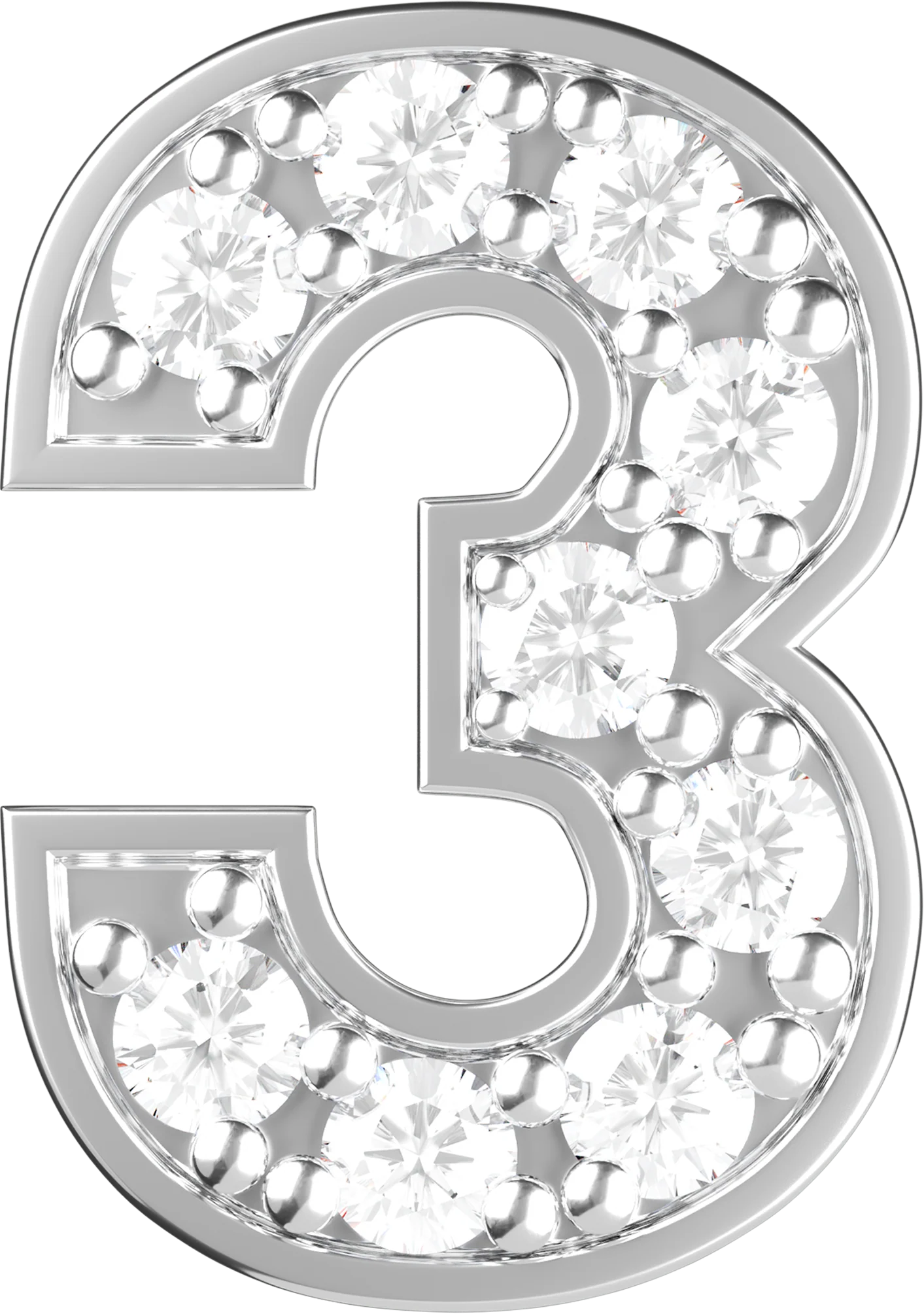 Letters White Gold Perso - Image 59